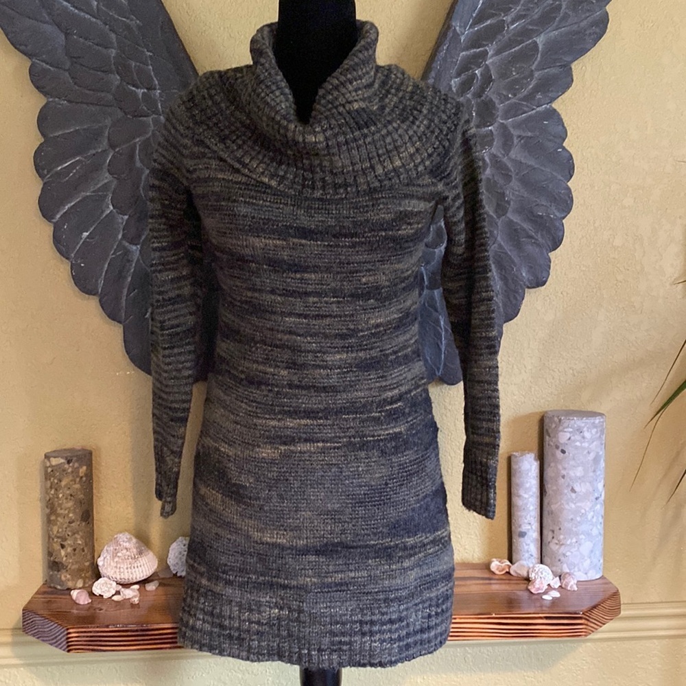 Michael Kors Marled Knit Cowl Neck Tunic Sweater/Sweater Dress